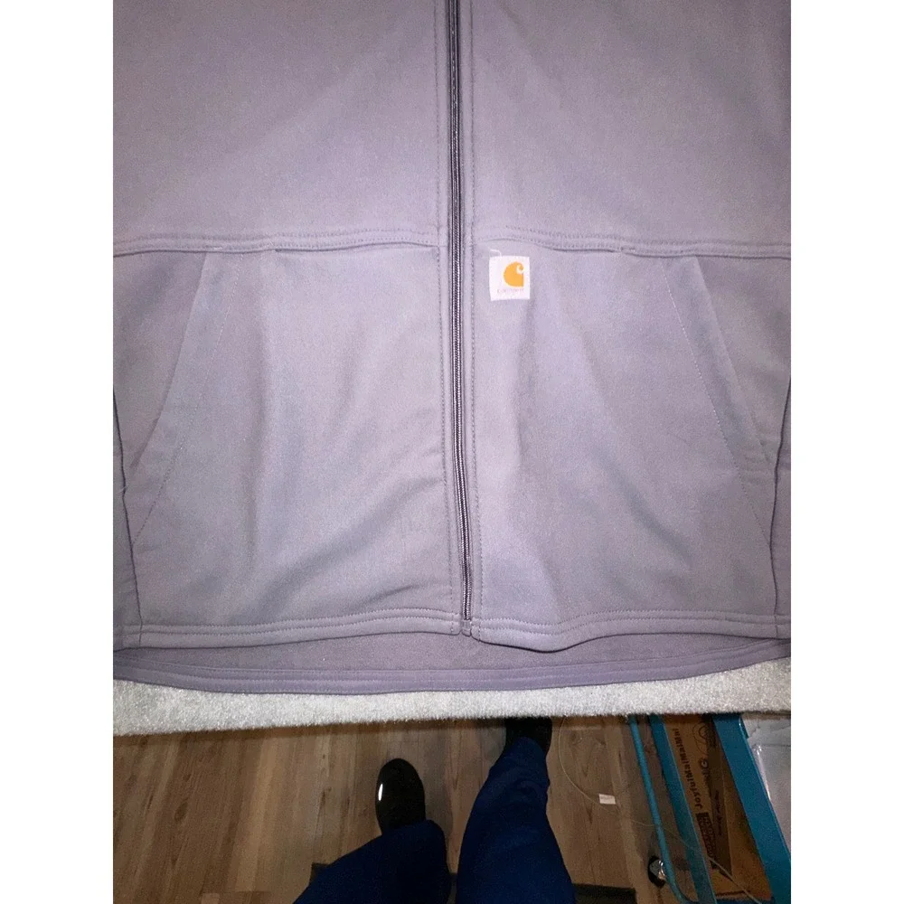 Carhartt Liberty Modern Fit Mens 2XL Pewter Gray Full Zip Scrub Vest C82023